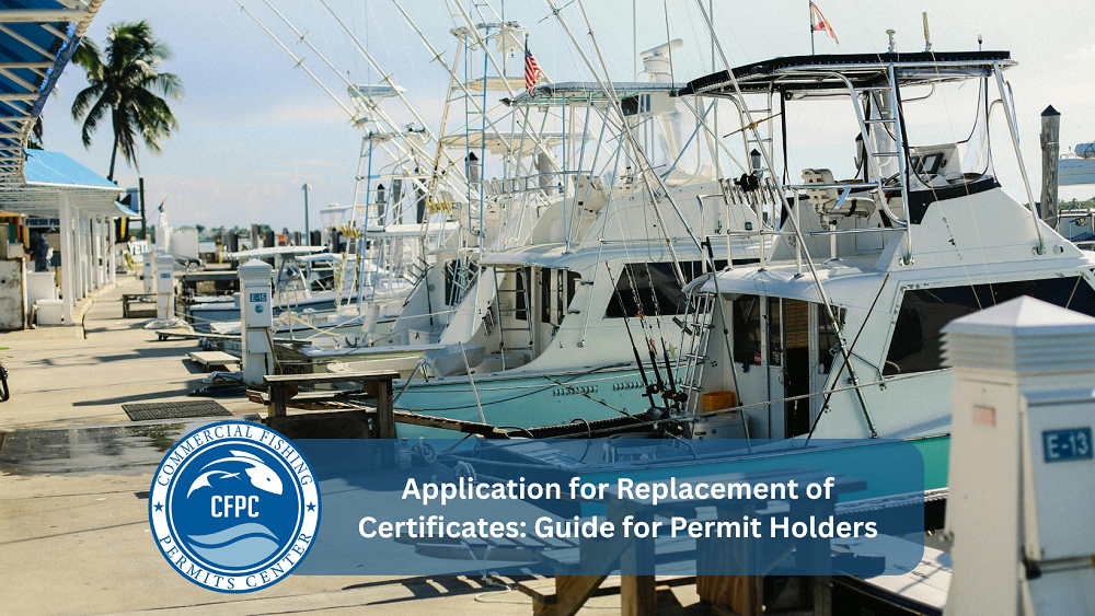 Application for Replacement of Certificates